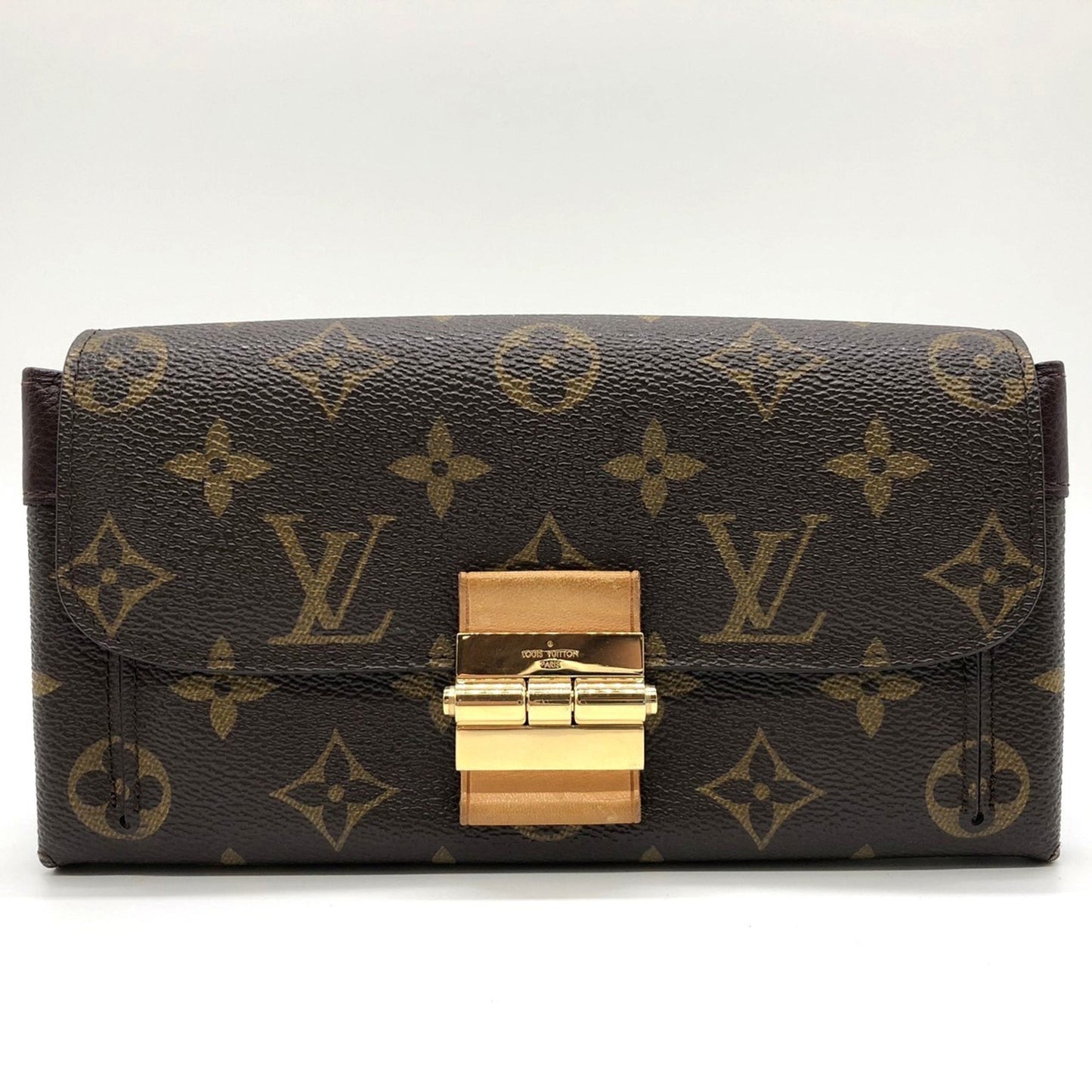 Louis Vuitton M60362 Portefeuille Elysee Long Wallet Brown Monogram Canvas Leather