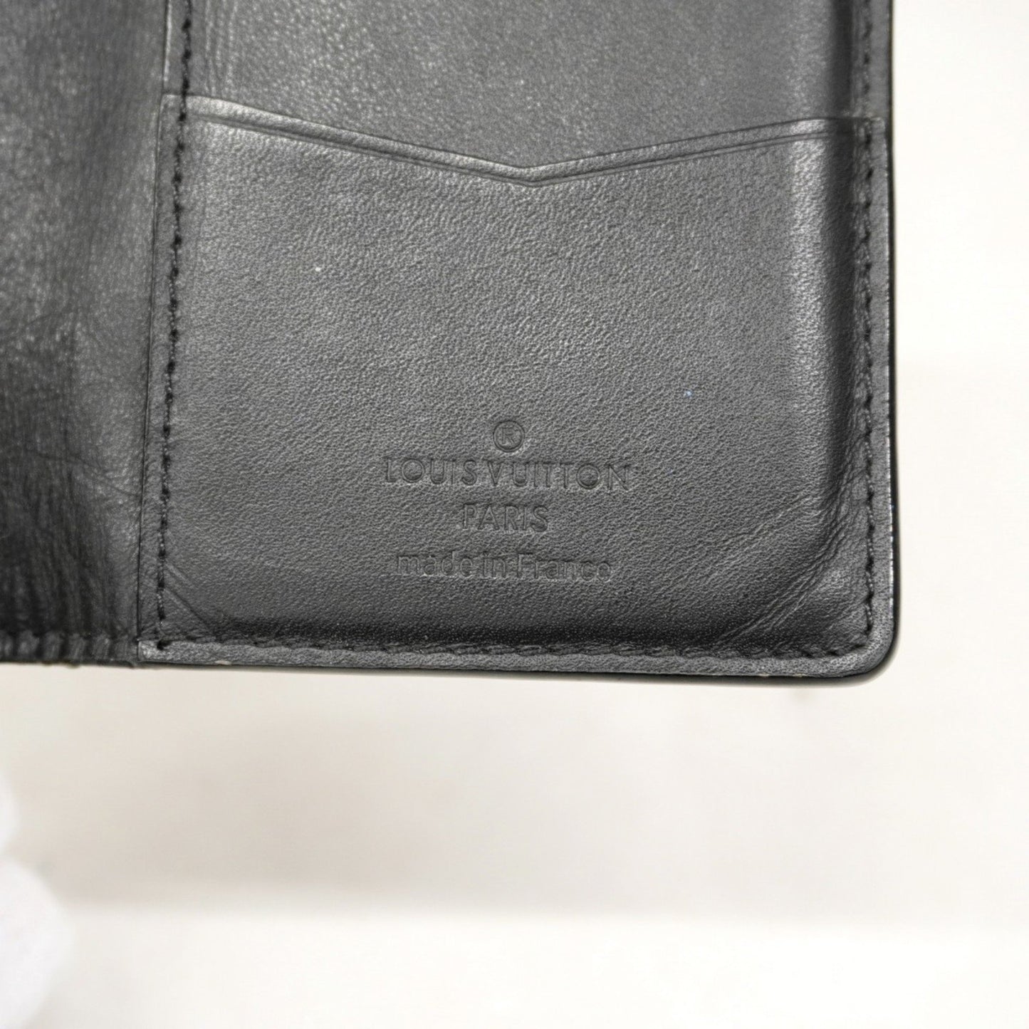 Louis Vuitton Monogram Taurillon Organizer De Poche Card Case M69044 Black