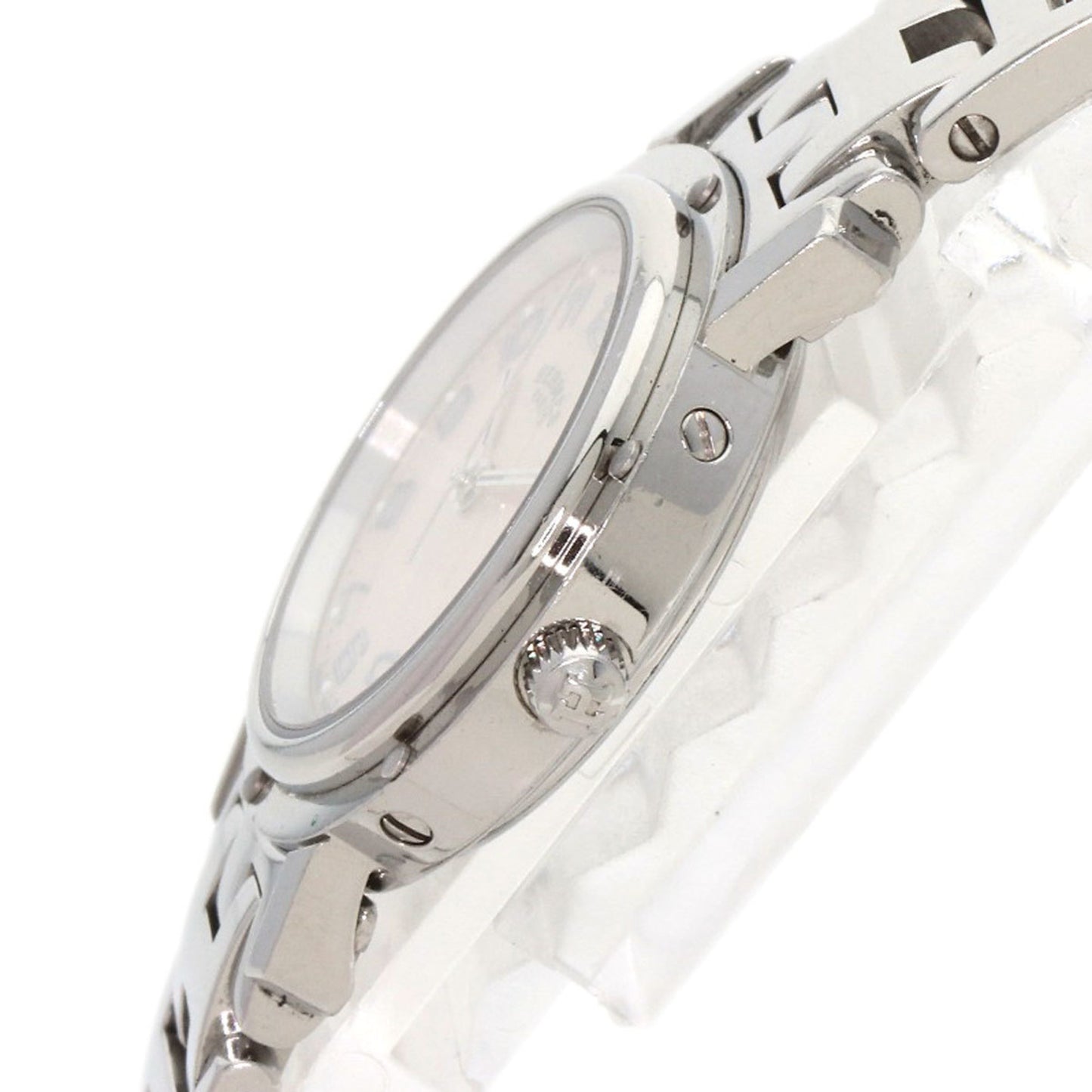 Herms Cl4.210 Clipper Nakre New Buckle Watch Stainless Steel/Ss