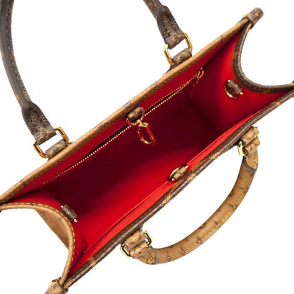 Louis Vuitton Monogram Giant Reverse On-The-Go Pm Handbag M46373 Brown 2-Way Bag