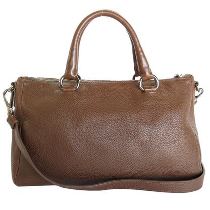 Prada Prada Handbag Shoulder Bag Leather Brown