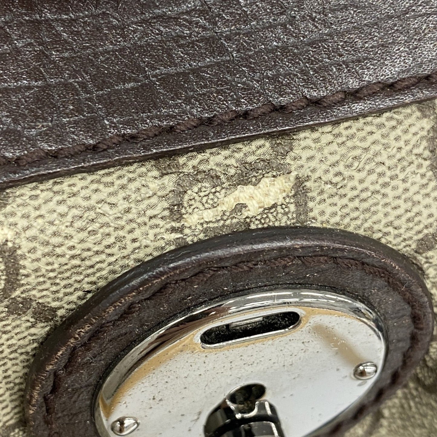 Gucci Gg Supreme Shoulder Bag 148476 Brown