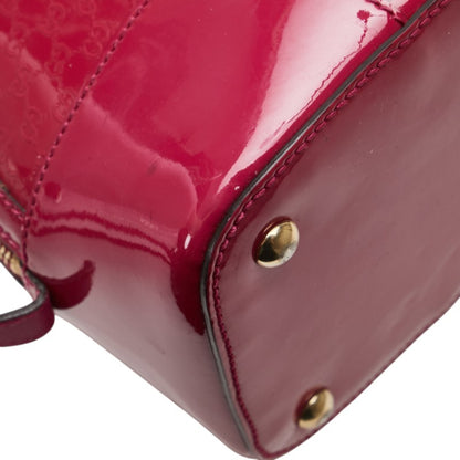 Gucci Micro Gg Handbag/Shoulder Bag 2Way 309617 Pink Patent Leather