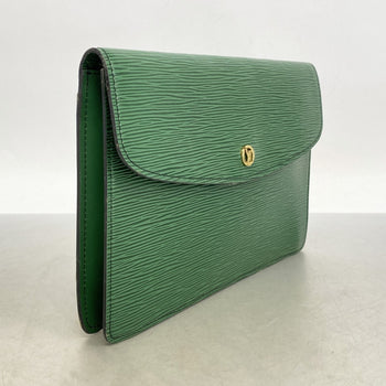 Louis Vuitton Epi Montaigne 27 Clutch Bag M52654 Borneo Green