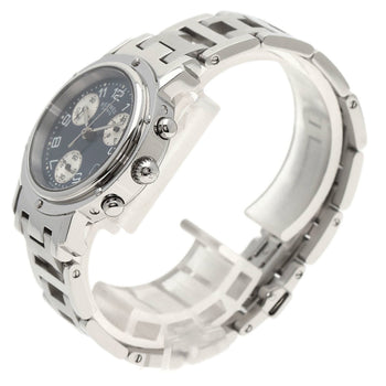 Herms Cl1.310 Clipper Chronograph Watch In Stainless Steel/Ss