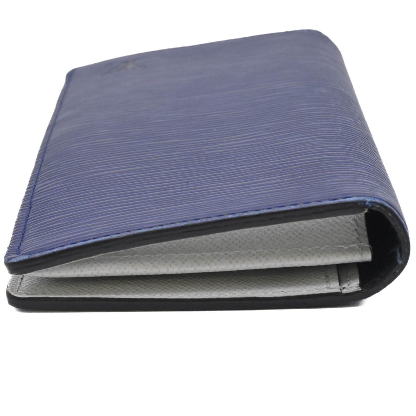 Louis Vuitton Louis Vuitton Portefeuille Brazza Epi Leather Long Wallet Blue White M81371 Ic Chip