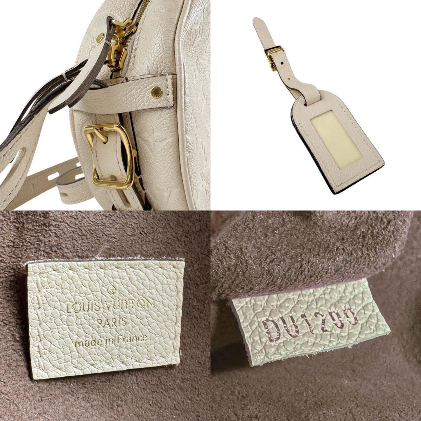 Louis Vuitton Louis Vuitton Shoulder Bag Monogram Empreinte Boite Chapeau Souple Ivory Gold