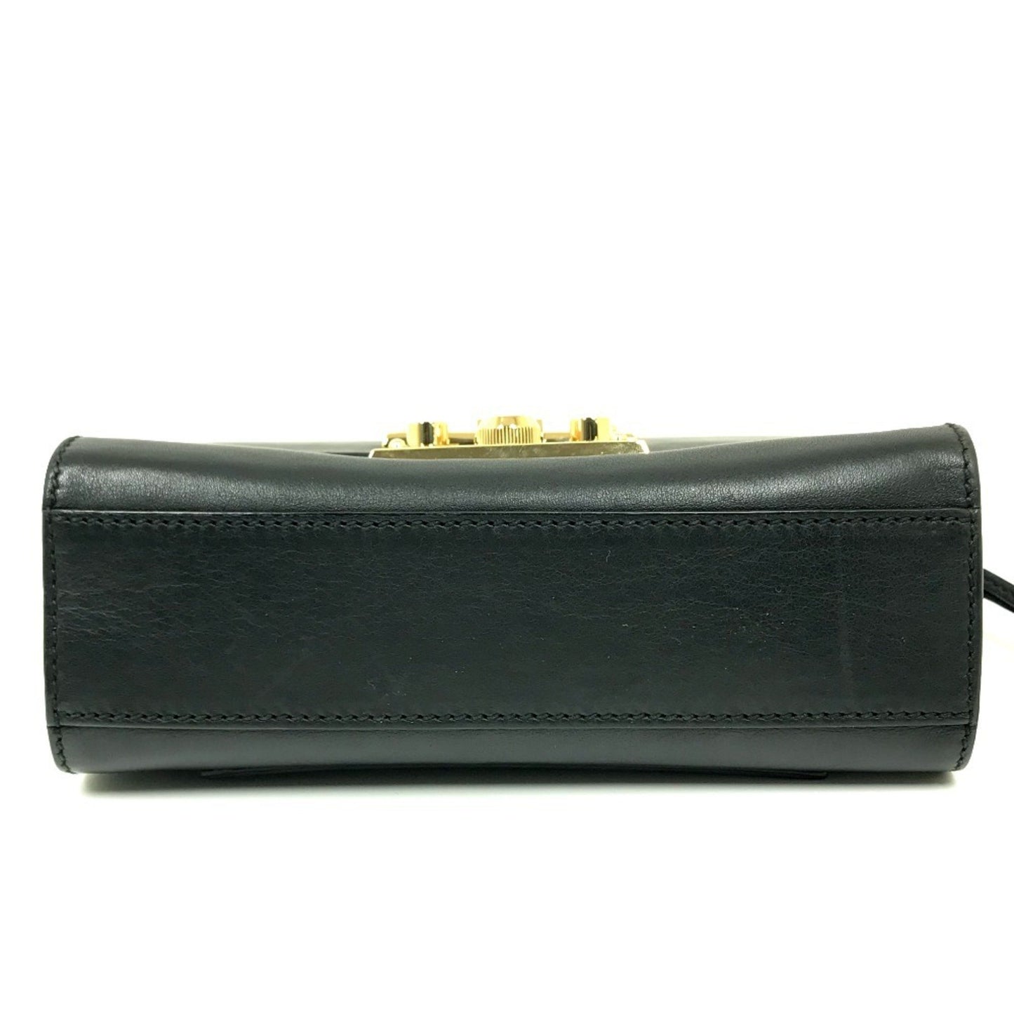 Gucci 409487 Small Padlock Chain Shoulder Bag Leather