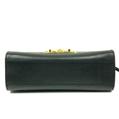 Gucci 409487 Small Padlock Chain Shoulder Bag Leather