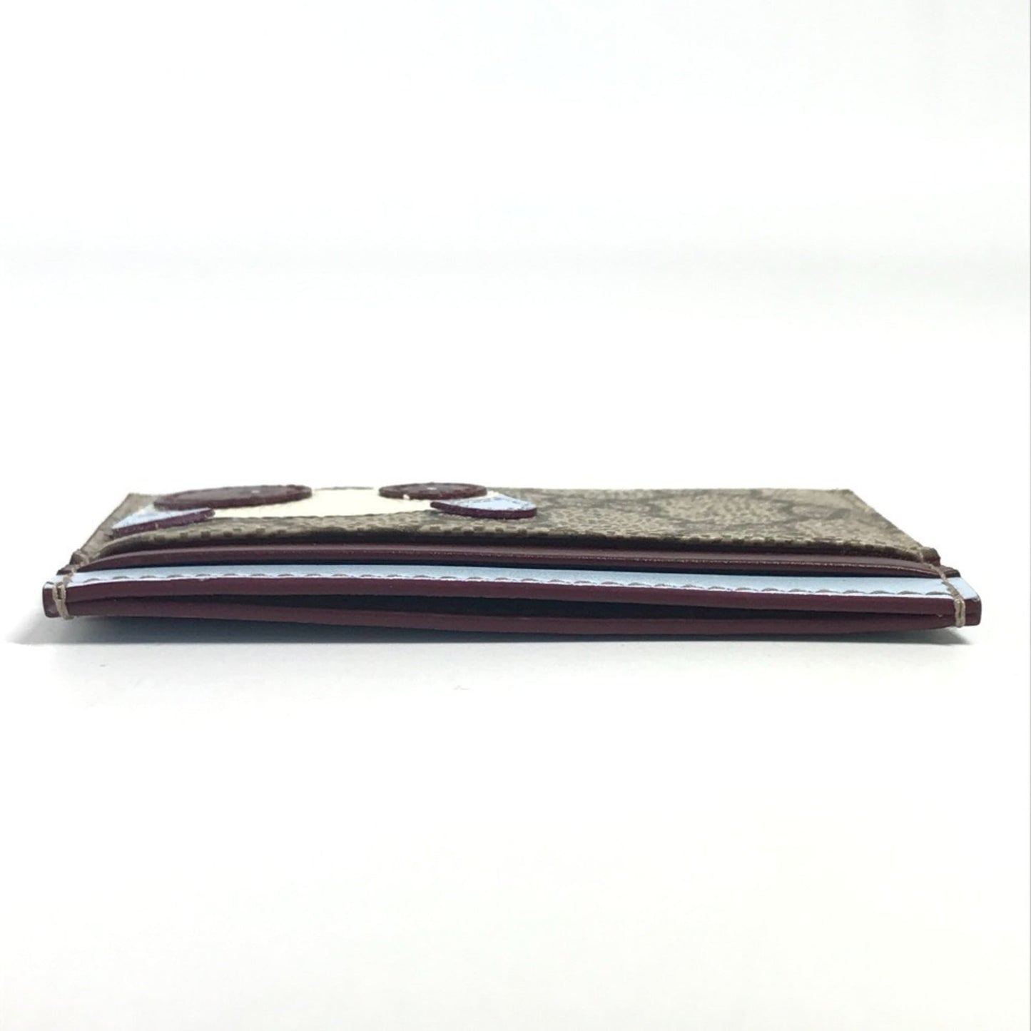 Gucci 818769 Gg Supreme Logo Panda Business Card Case/Pass Case