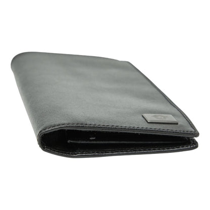 Hermes Herms Gm Fouletour Round Zip Long Wallet In Black
