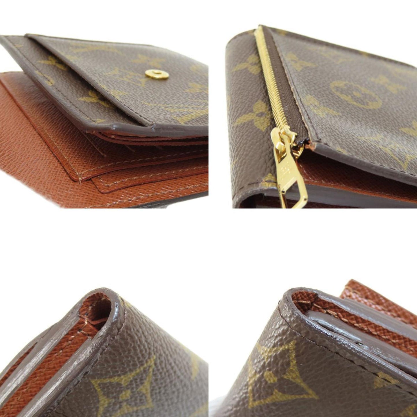Louis Vuitton M60402 Anais Portefeuille Bi-Fold Wallet Monogram Canvas