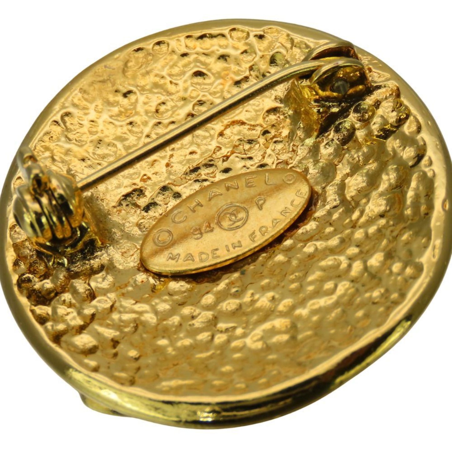Chanel Brooch Coco Mark Metal Gold Plated