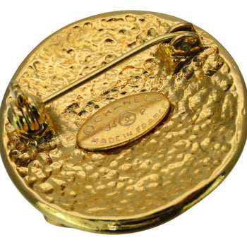 Chanel Brooch Coco Mark Metal Gold Plated
