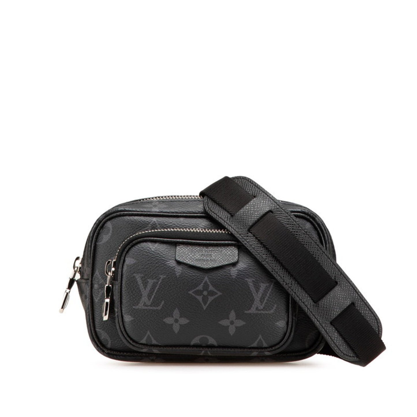 Louis Vuitton Monogram Eclipse Taiga Rama Outdoor Pochette M30755 Noir Black Leather