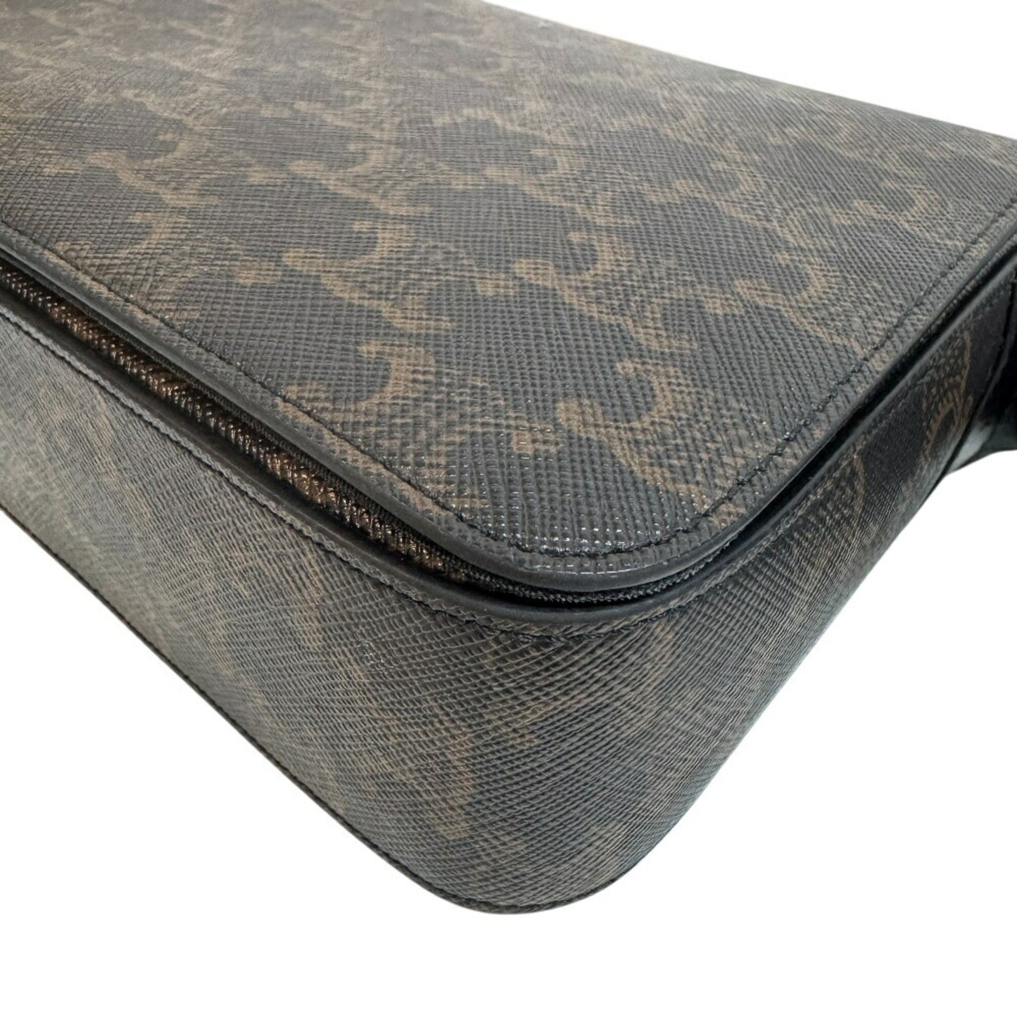 Celine Flap Triomphe Shoulder Bag Brown