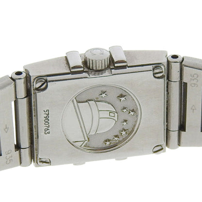 Omega Constellation Carree Watch 1531.71 Stainless Steel 1998 Quartz Analog Display White Shell Dial