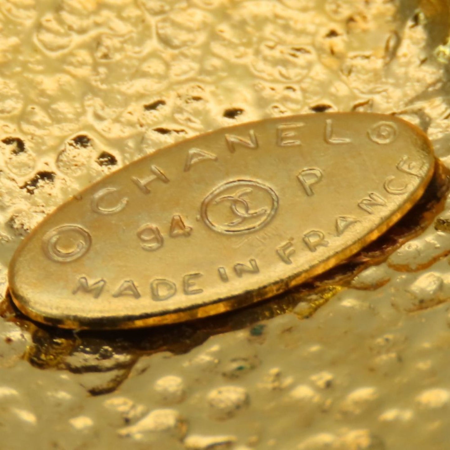 Chanel Brooch Coco Mark Metal Gold Plated