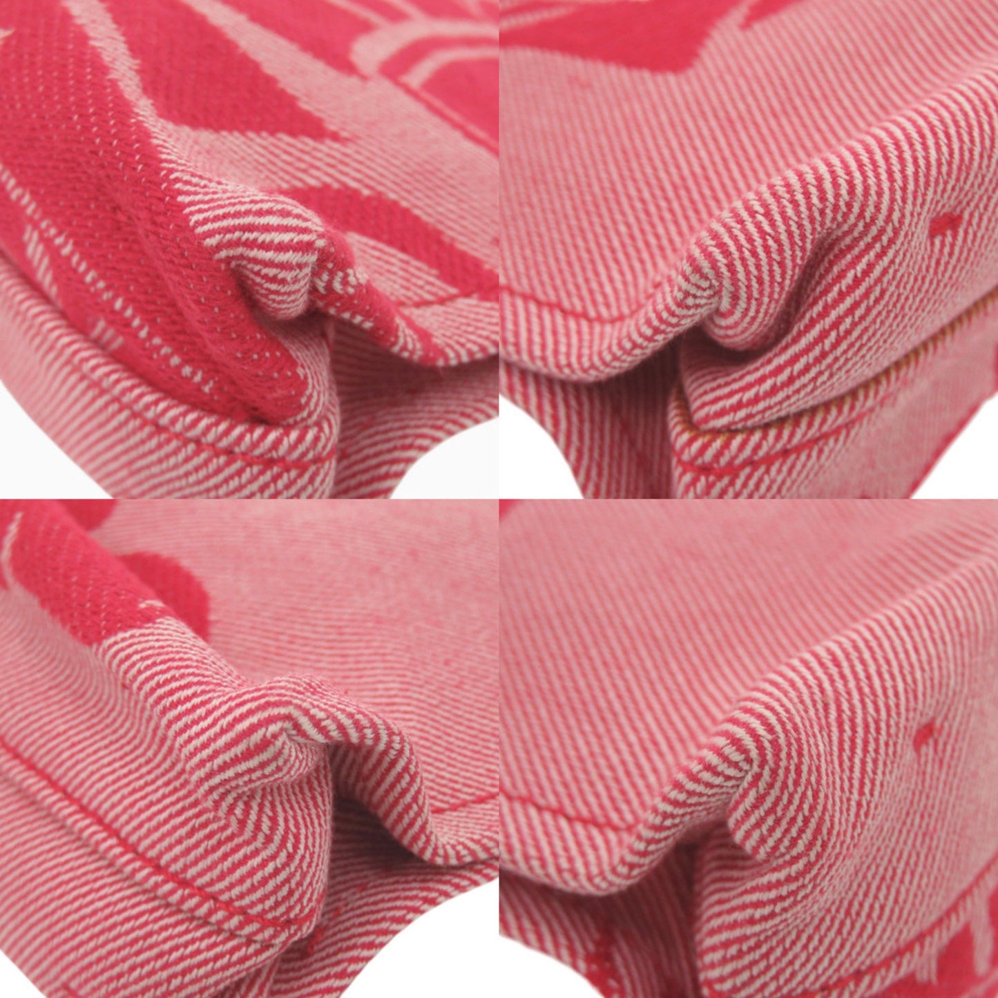 Like New Burberry 8082221 Canvas Red Clutch Bag Pouch 1002 Burberry