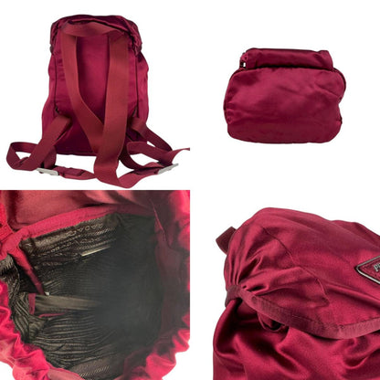 Prada Satin Burgundy Backpack