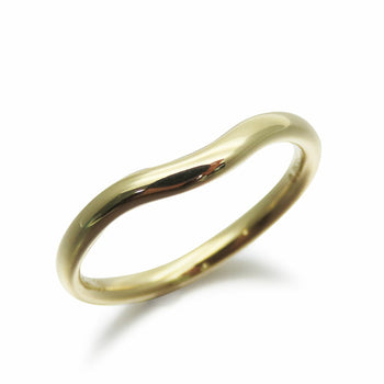 Tiffany & Co. Rings Curved Band Ring K18Yg Approx. 2.1G Yellow Gold
