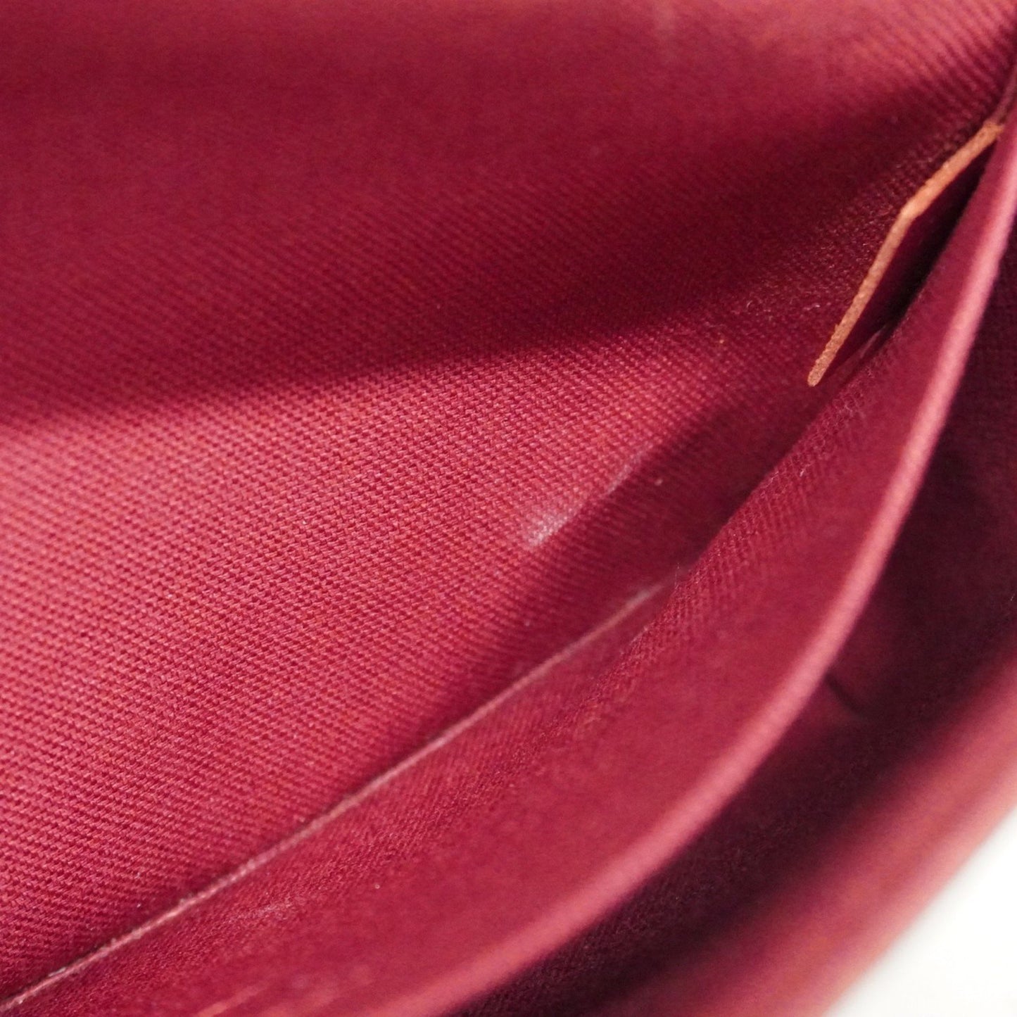 Louis Vuitton Monogram Pochette Felicie Shoulder Wallet M81896 Brown Fuchsia