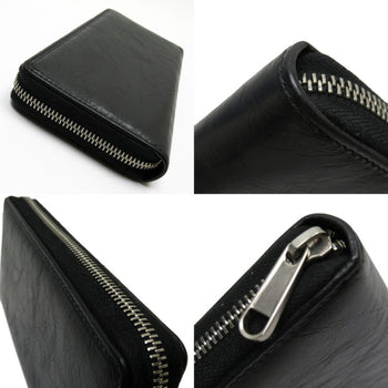 Gucci Gucci Round Wallet Gg Black Silver Gold Leather 575988