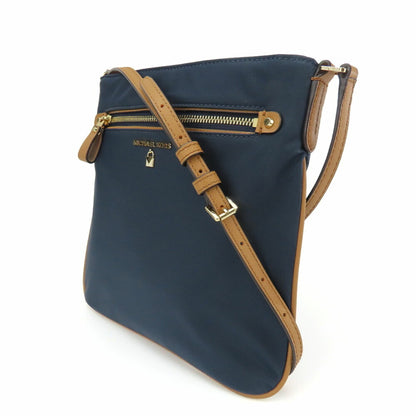 Michael Kors Shoulder Bag 32F7Go2C3C Nylon Leather Navy Brown