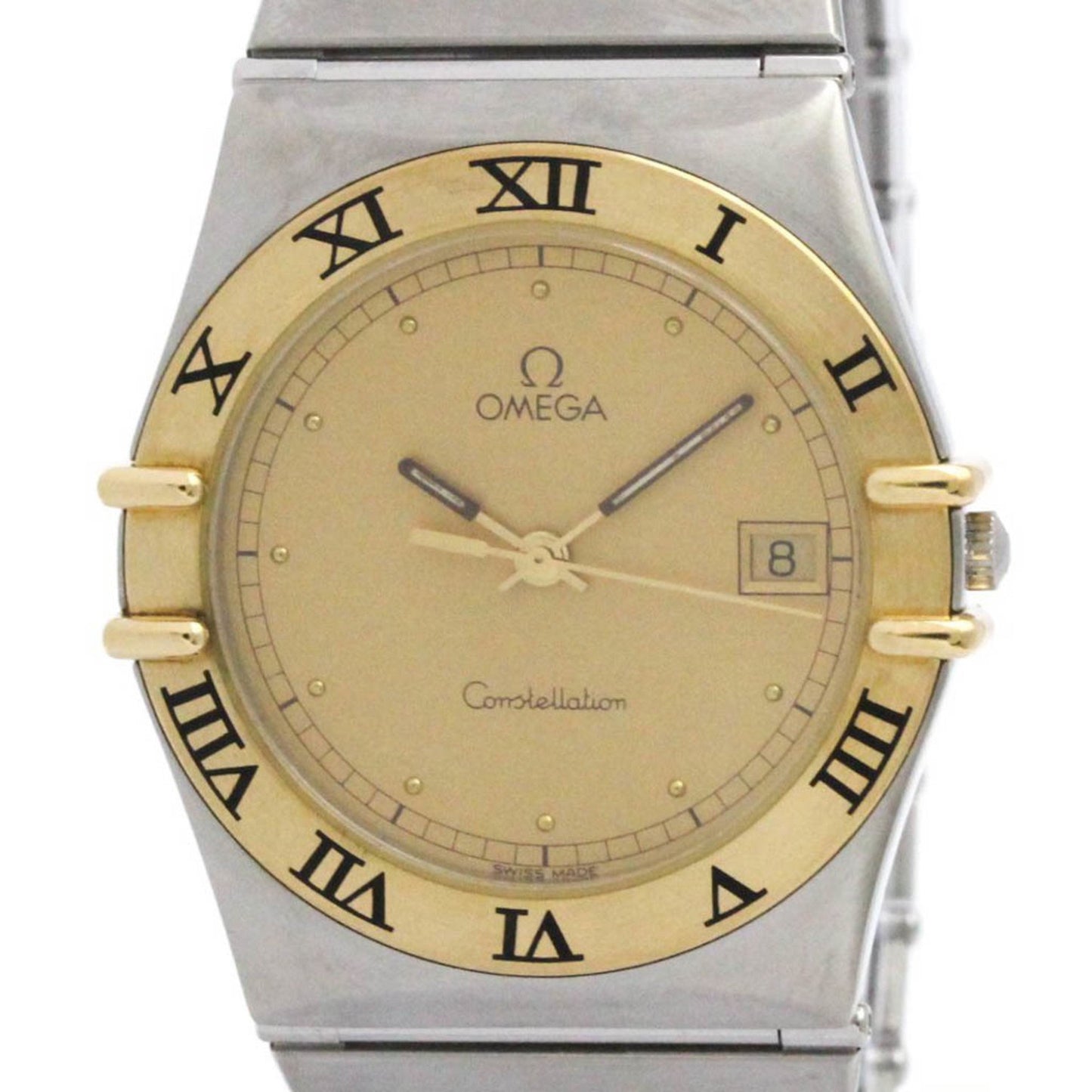 Omega Constellation 18K Gold Steel Quartz