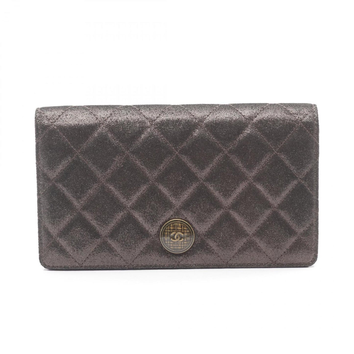 Chanel Matelasse Bi-Fold Long Wallet In Calfskin Leather