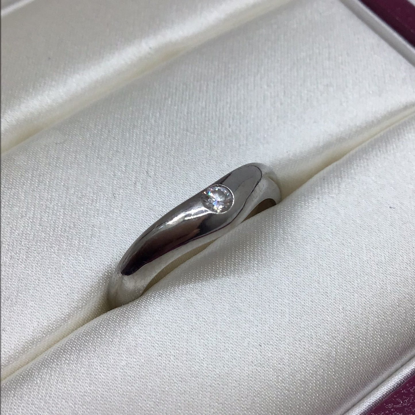 Bvlgari Bulgari Corona Ring Pt950 Platinum Diamond #9.5 Fashion Engagement