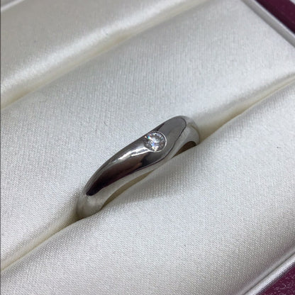 Bvlgari Bulgari Corona Ring Pt950 Platinum Diamond #9.5 Fashion Engagement