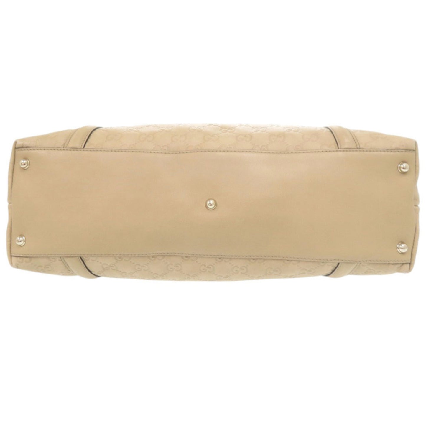 Gucci Guccissima Gg Logo 162094 Leather Beige Tote Bag Handbag 0245 Gucci