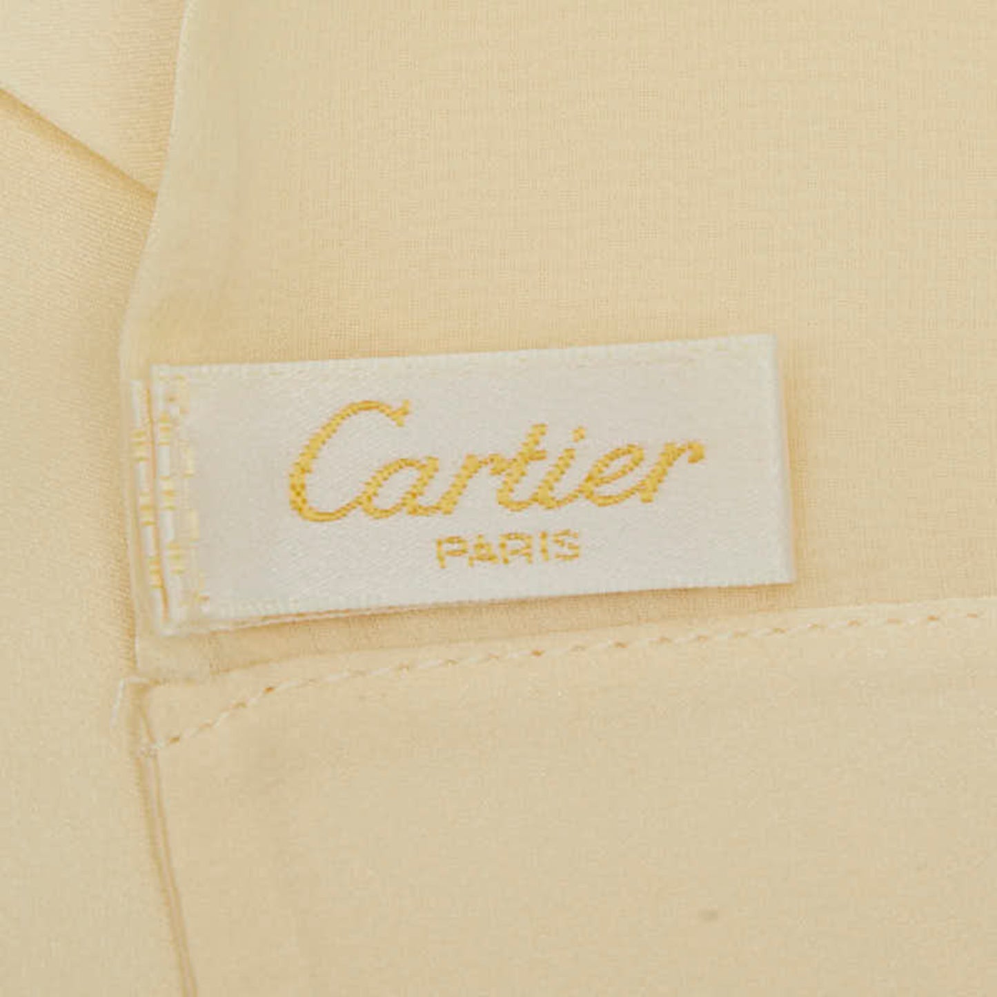 Cartier Logo Panthere Motif Stole In White
