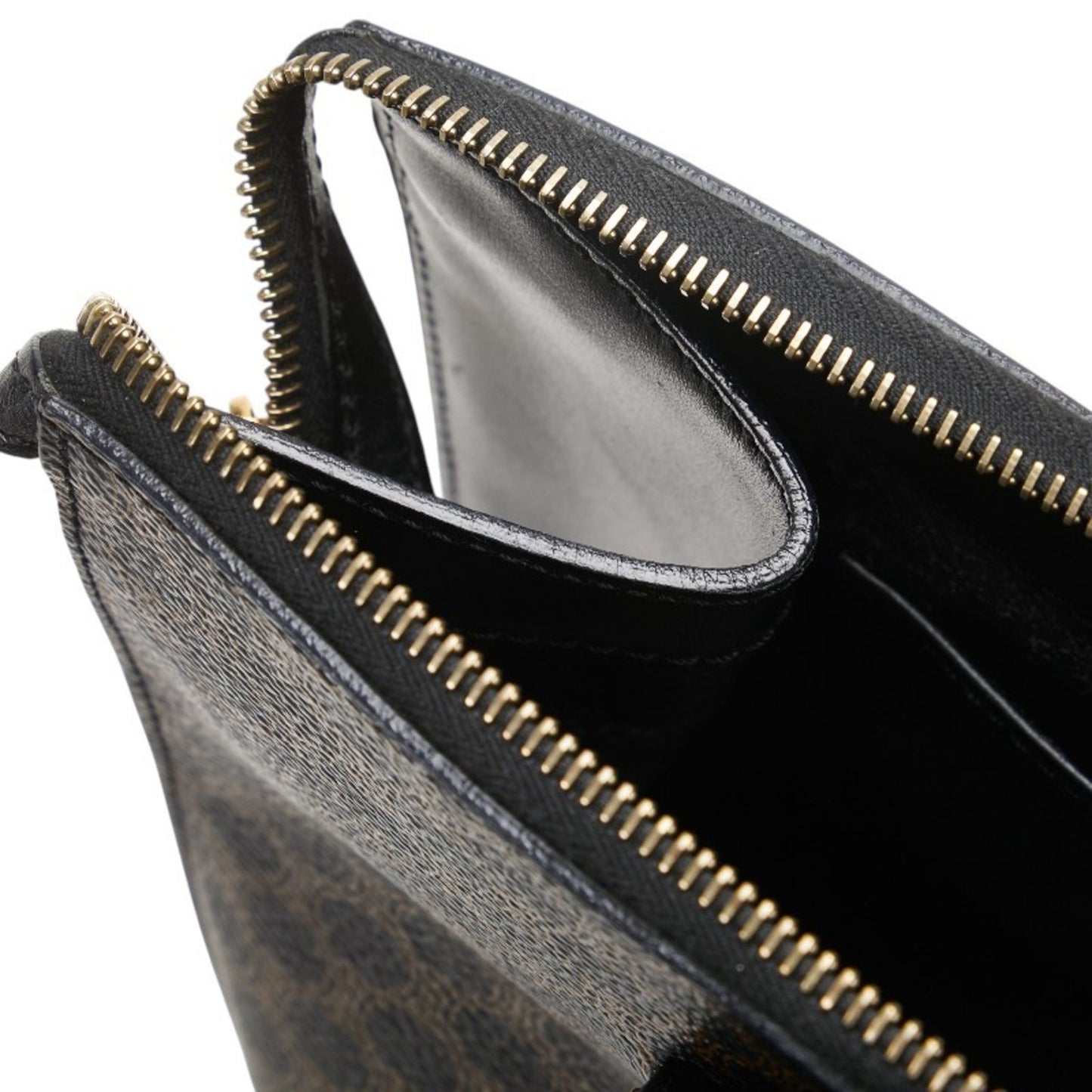 Celine Macadam Handbag In Black