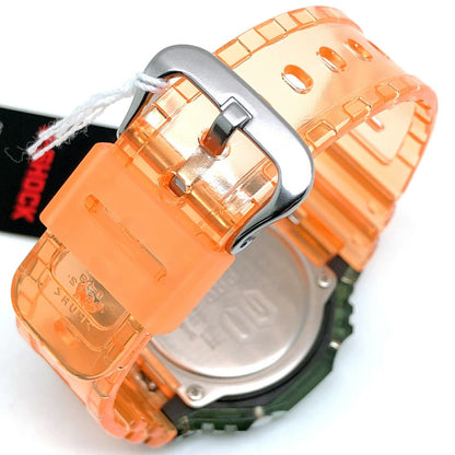 G-Shock Casio Ga-2100Hc-4A Hidden Coast Series Octagonal Case Casio Oak Green And Orange Skeleton