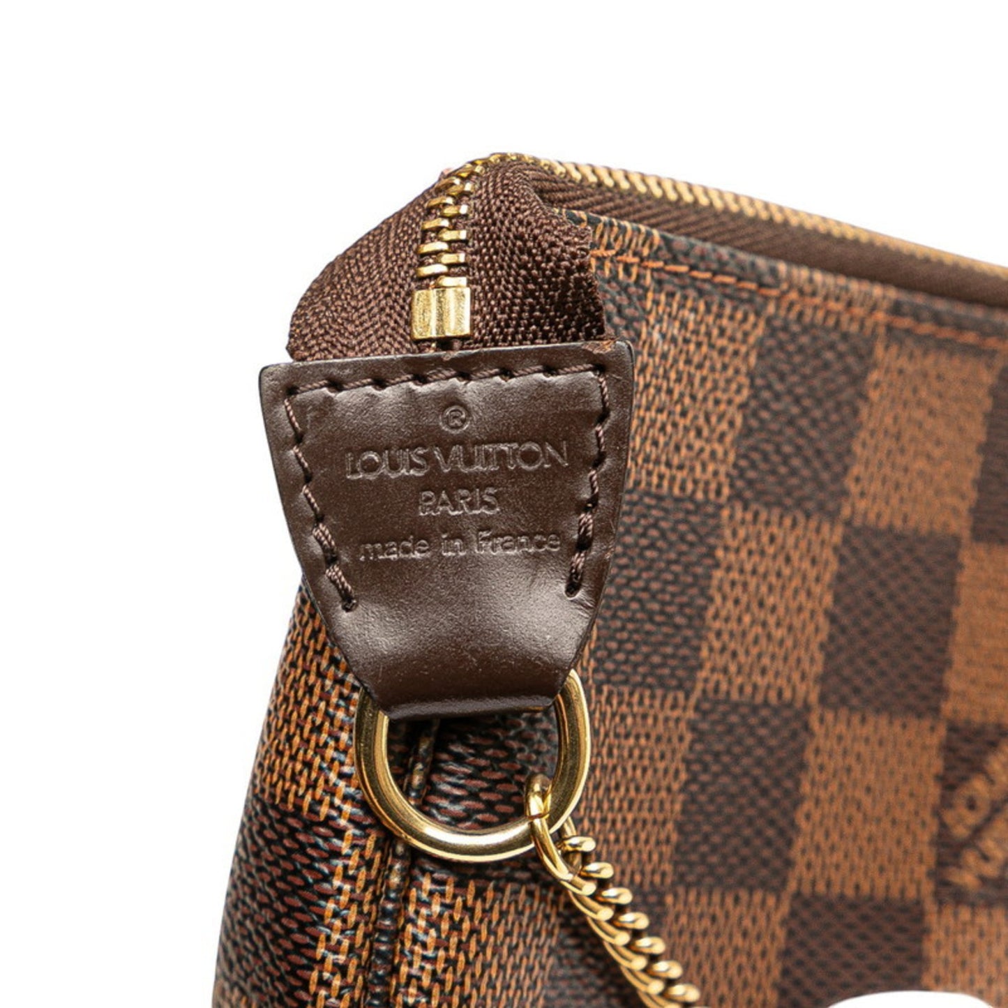 Louis Vuitton Damier Mini Pochette Accessoires T&B Pouch Handbag N58011 Brown