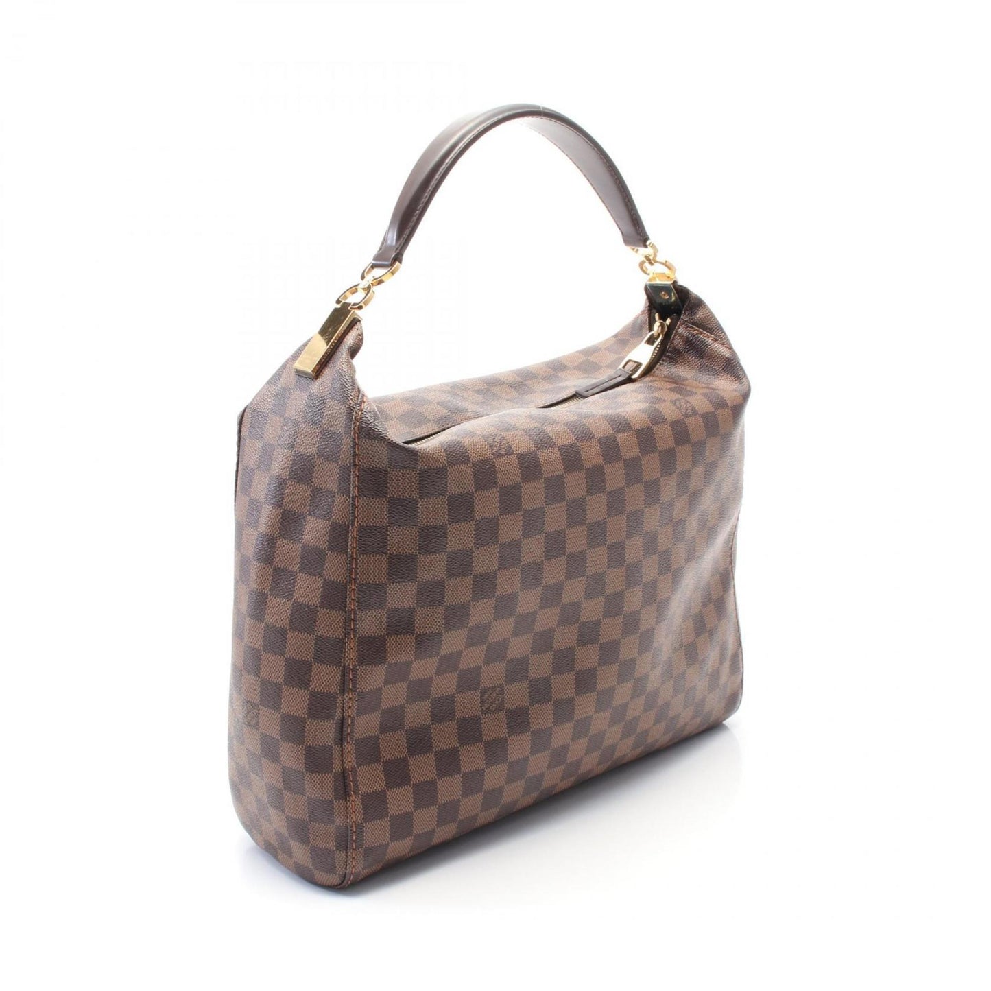 Louis Vuitton Louis Vuitton Portobello Gm Damier Ebene Shoulder Bag Coated Canvas Leather