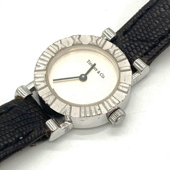 Tiffany & Co. S0640 Atlas Watch Quartz Silver Dial 925