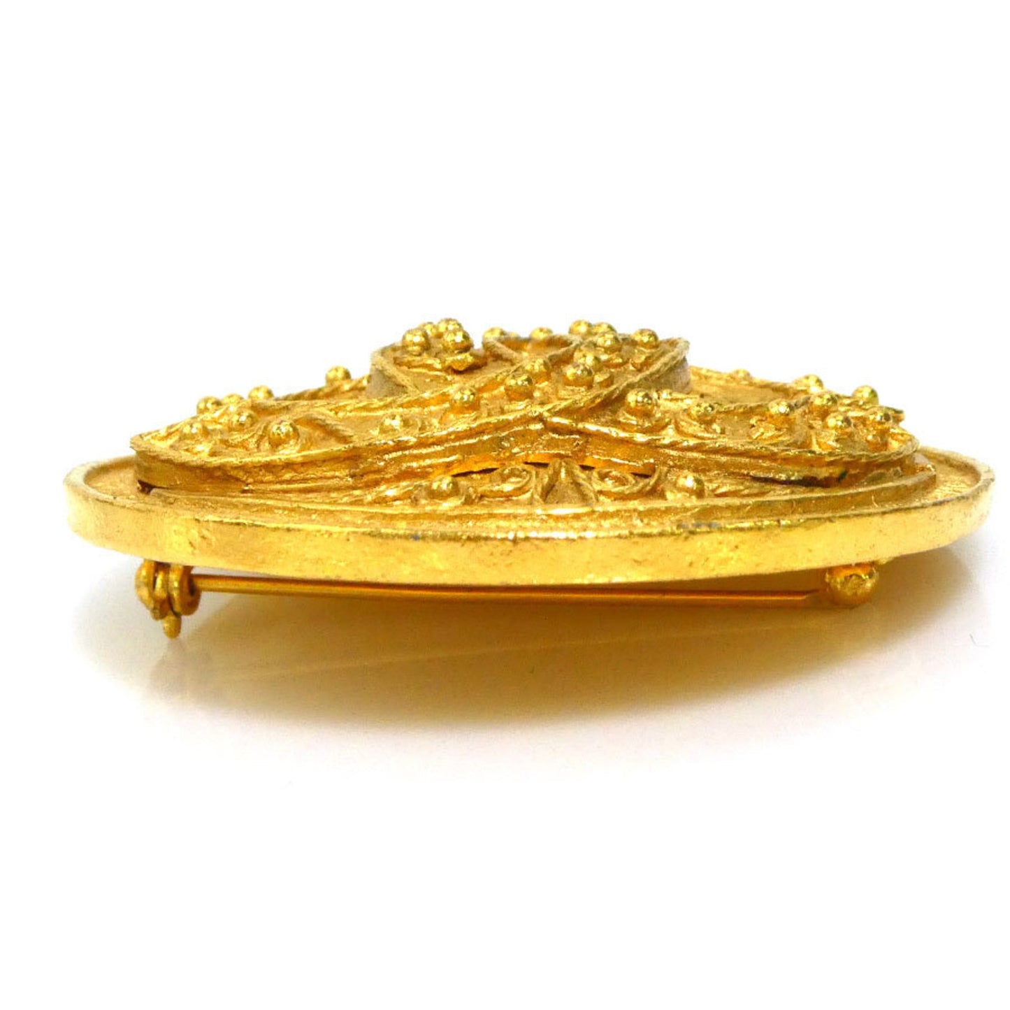Chanel Brooch Coco Mark Metal Gold