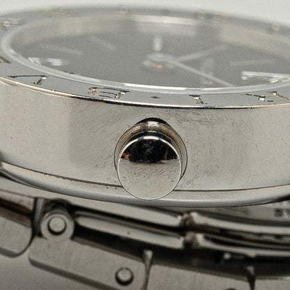 Bvlgari Watch Bb23Ss Quartz Black Dial Stainless Steel