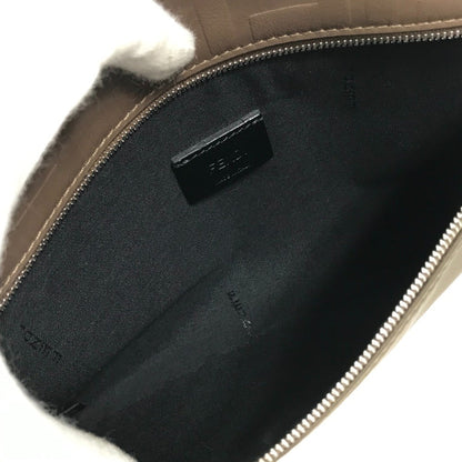 Fendi 7N0108 Zucca Clutch Bag Pouch Nylon/Leather