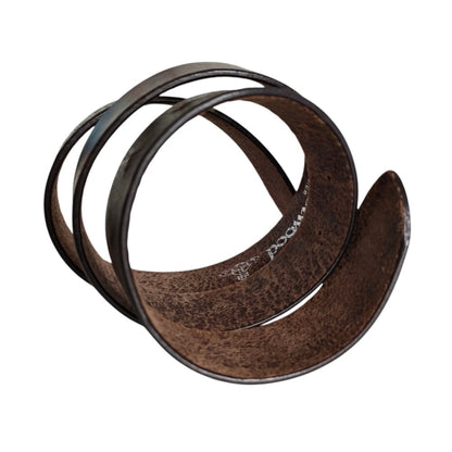 Vivienne Westwood Leather Orb Oval Buckle Belt