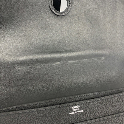 Hermes Herms Dogon Gm Long Wallet In Taurillon Clemence Leather