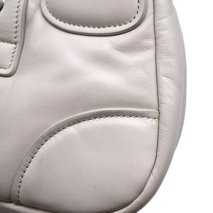 Prada Handbag Moon Leather 1Ba381 Prada Bag White