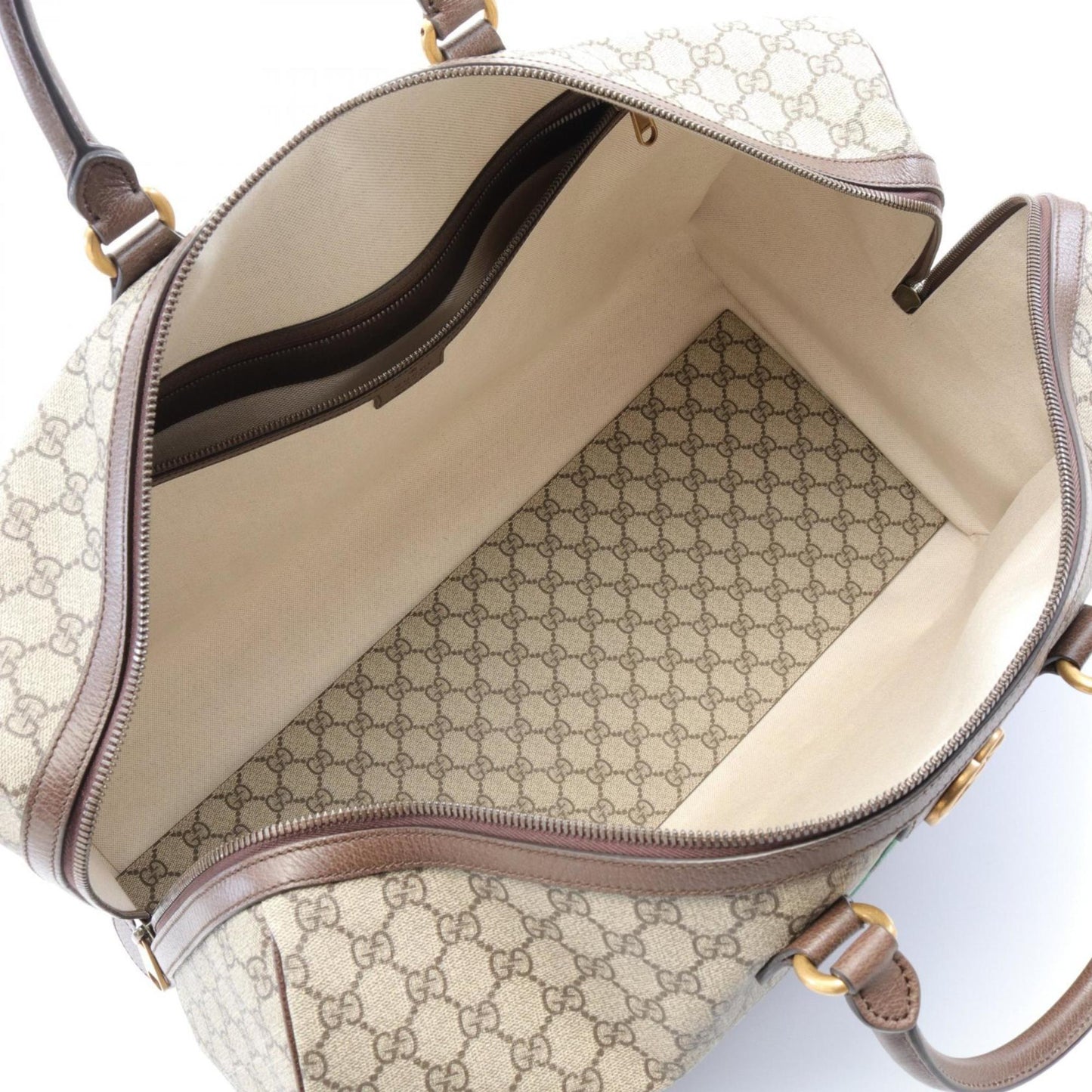 Gucci Gg Supreme Sherry Line Boston Bag