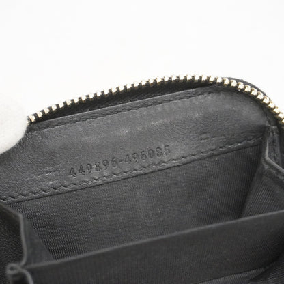 Gucci Micro Guccissima Wallet/Coin Case 449896 Leather Black