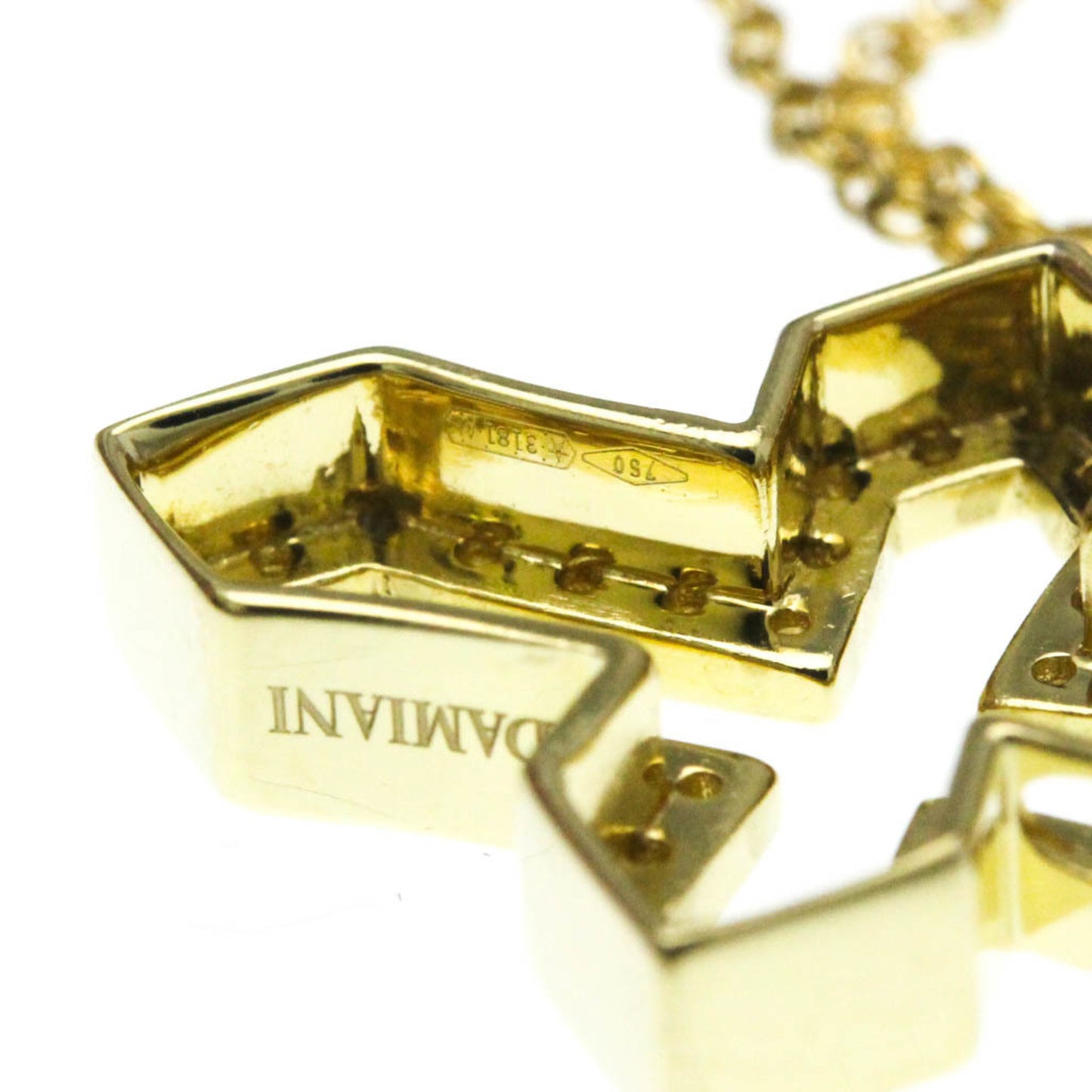 Damiani Belle Epoque Crown Necklace Xxs Yellow Gold (18K) Diamond Men