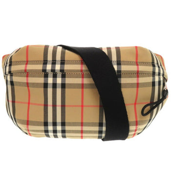 Like New Burberry 8010430 Cotton Polyester Beige Waist Bag 1427Burberry