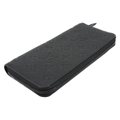 Louis Vuitton Monogram Taurillon Zippy Wallet Vertical Long In Black Leather M69047 Rfid
